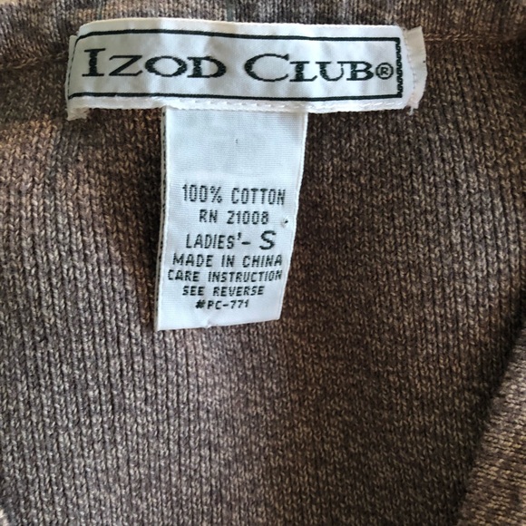 VINTAGE Izod Club 100% cotton sweater - Picture 5 of 8